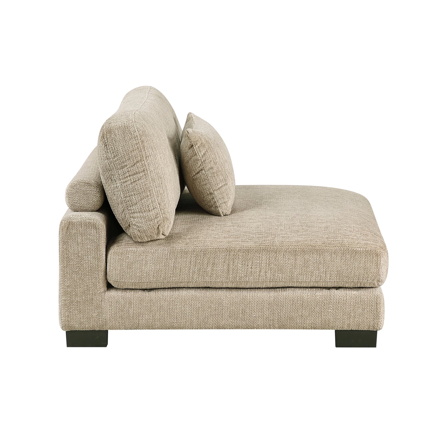 9555BRW*42CRACOT 4)4-Piece Modular Sectional with Ottoman - 9555BRW*42CRACOT