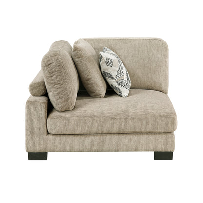 9555BRW*43CRAC (4)4-Piece Modular Sectional - 9555BRW*43CRAC