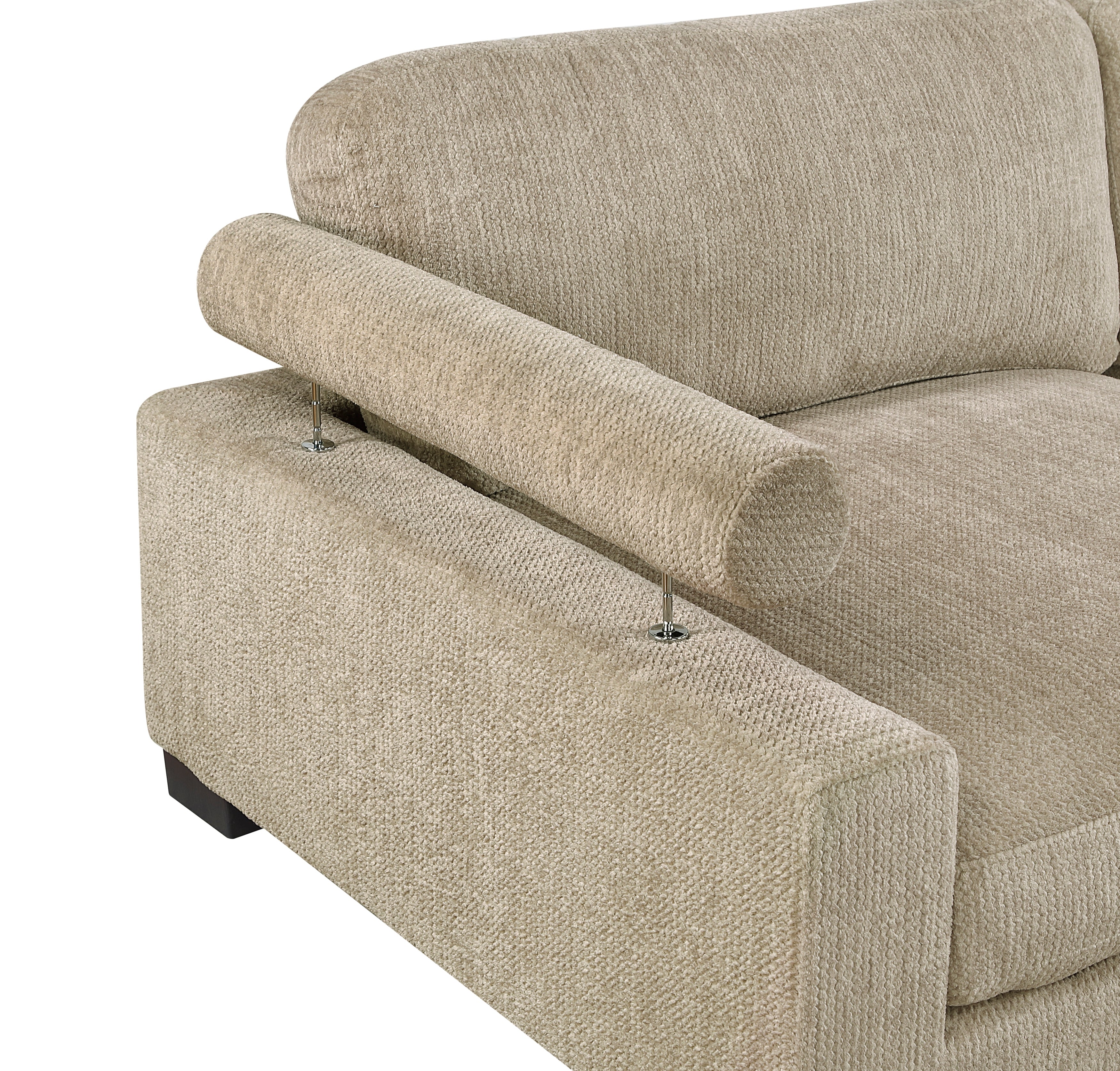 9555BRW*62CR3ACOT (6)6-Piece Modular Sectional with Ottoman - 9555BRW*62CR3ACOT