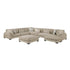 9555BRW*72CR3ACVCOT (7)7-Piece Modular Sectional with Ottoman - 9555BRW*72CR3ACVCOT