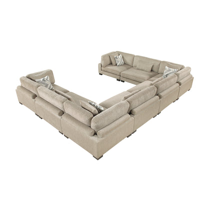 9555BRW*84CR4AC (8)8-Piece Modular Sectional - 9555BRW*84CR4AC