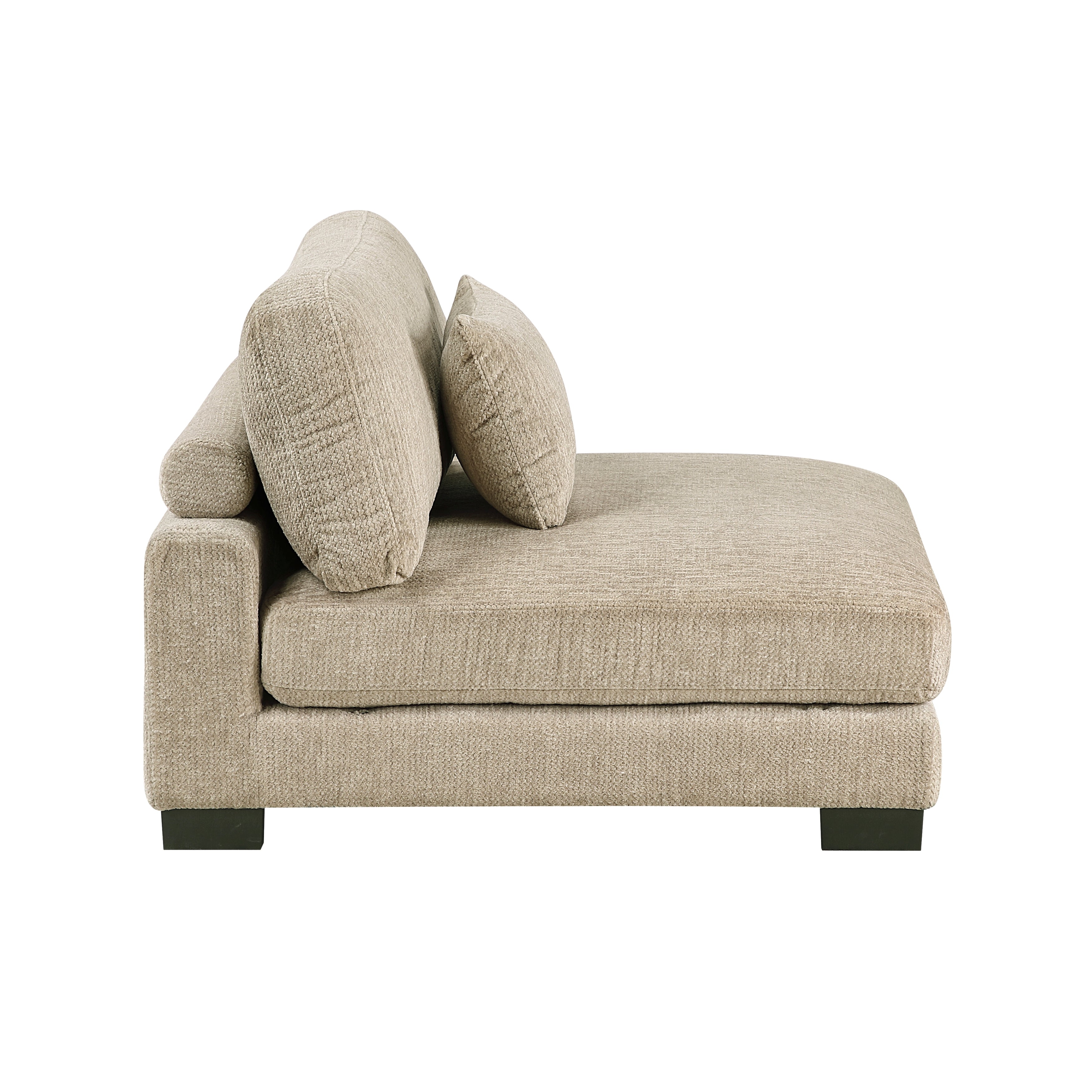 9555BRW-AC Armless Chair - 9555BRW-AC