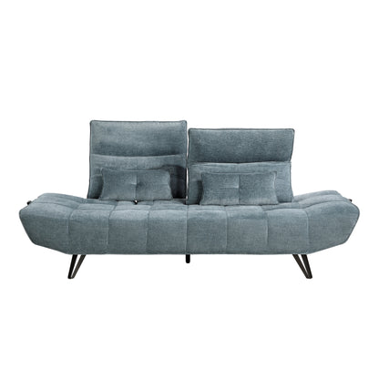 9556BUE-3PW Sofa with Power Adjustable Seat Depth and Manual Adjustable Headrests - 9556BUE-3PW