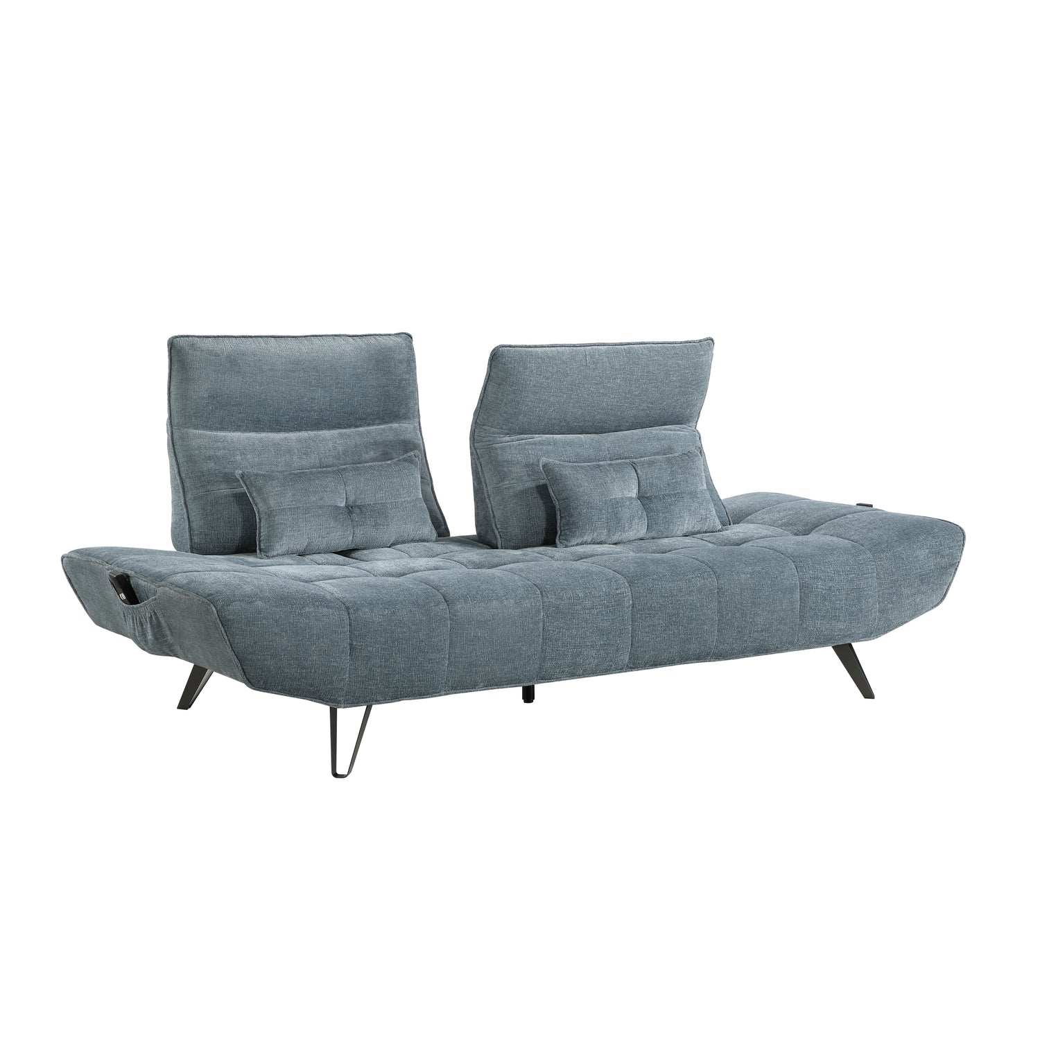 9556BUE-3PW Sofa with Power Adjustable Seat Depth and Manual Adjustable Headrests - 9556BUE-3PW