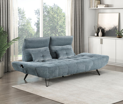 9556BUE-3PW Sofa with Power Adjustable Seat Depth and Manual Adjustable Headrests - 9556BUE-3PW