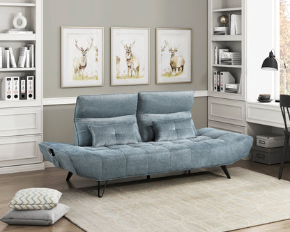 9556BUE-3PW Sofa with Power Adjustable Seat Depth and Manual Adjustable Headrests - 9556BUE-3PW