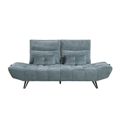 9556BUE-3PW Sofa with Power Adjustable Seat Depth and Manual Adjustable Headrests - 9556BUE-3PW