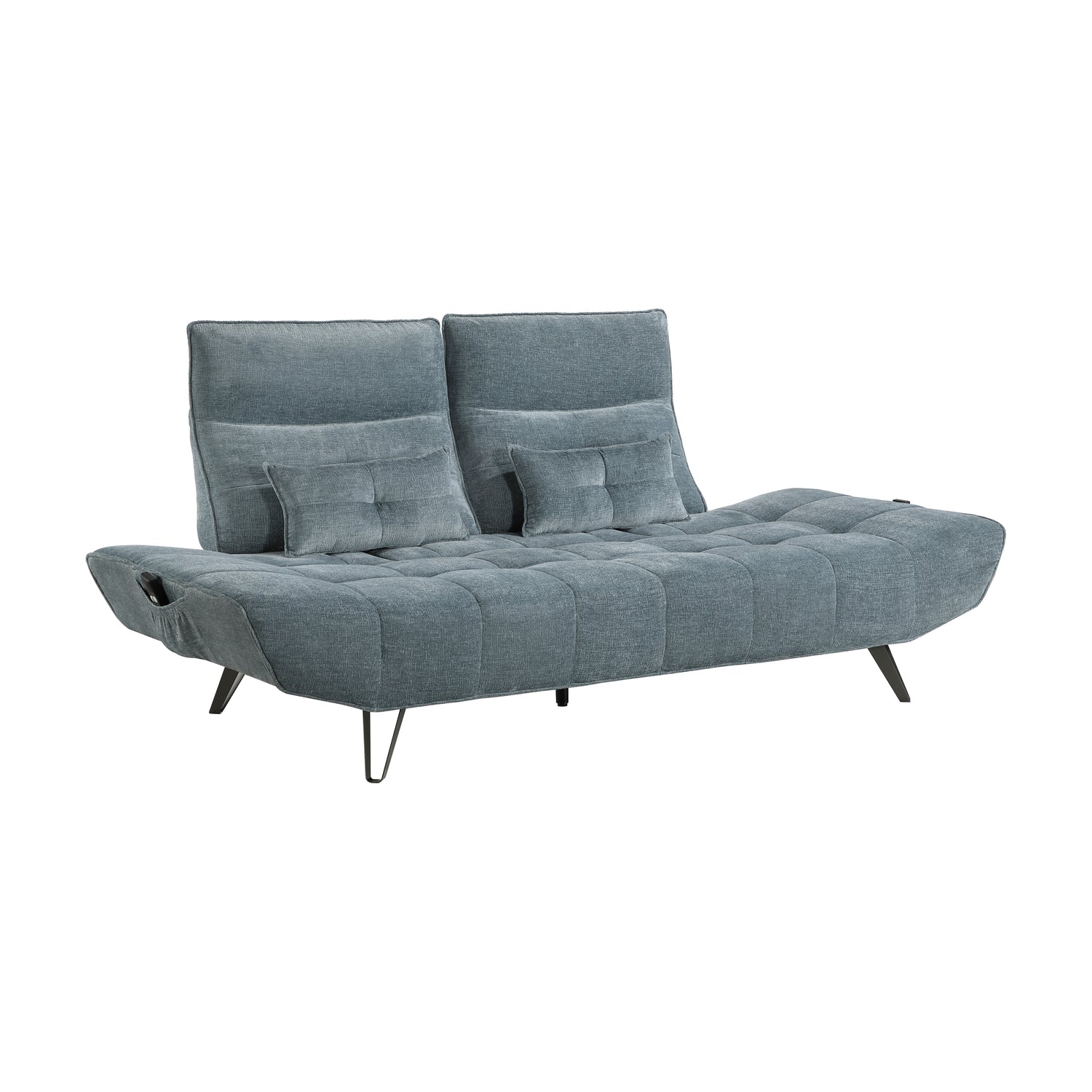 9556BUE-3PW Sofa with Power Adjustable Seat Depth and Manual Adjustable Headrests - 9556BUE-3PW