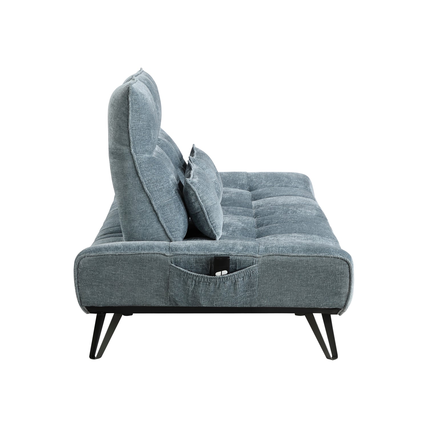 9556BUE-3PW Sofa with Power Adjustable Seat Depth and Manual Adjustable Headrests - 9556BUE-3PW
