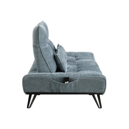 9556BUE-3PW Sofa with Power Adjustable Seat Depth and Manual Adjustable Headrests - 9556BUE-3PW