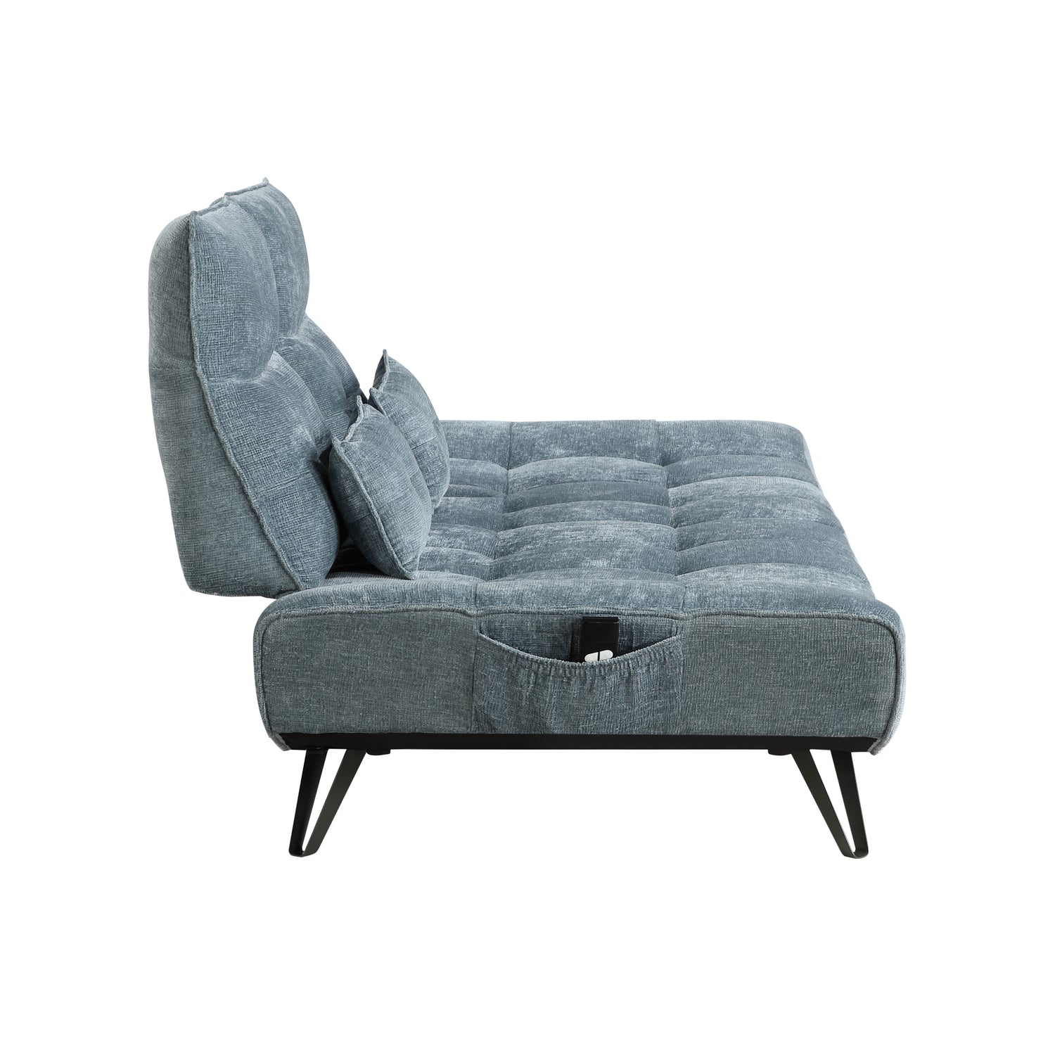 9556BUE-3PW Sofa with Power Adjustable Seat Depth and Manual Adjustable Headrests - 9556BUE-3PW