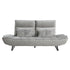 9556GRY-3PW Sofa with Power Adjustable Seat Depth and Manual Adjustable Headrests - 9556GRY-3PW