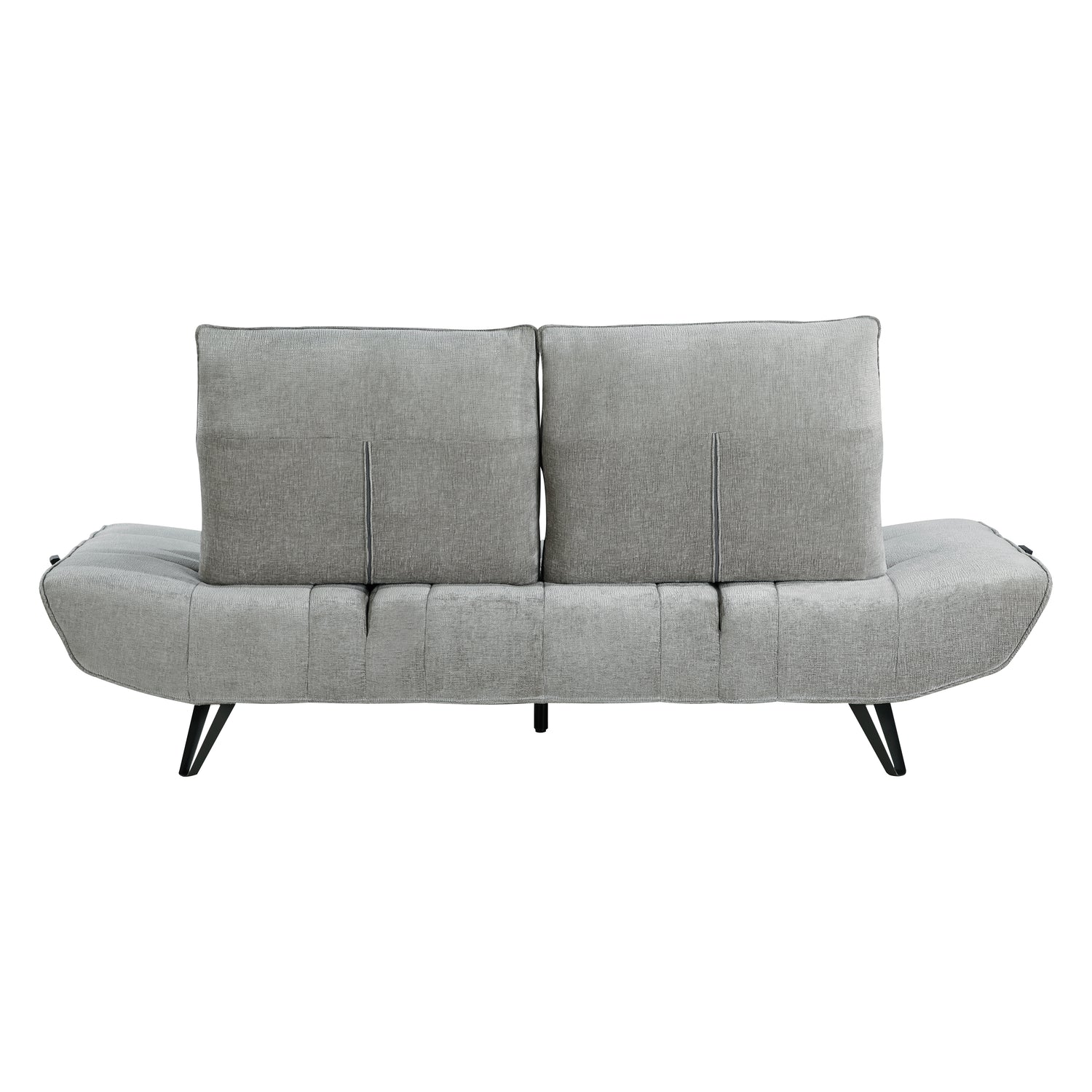 9556GRY-3PW Sofa with Power Adjustable Seat Depth and Manual Adjustable Headrests - 9556GRY-3PW