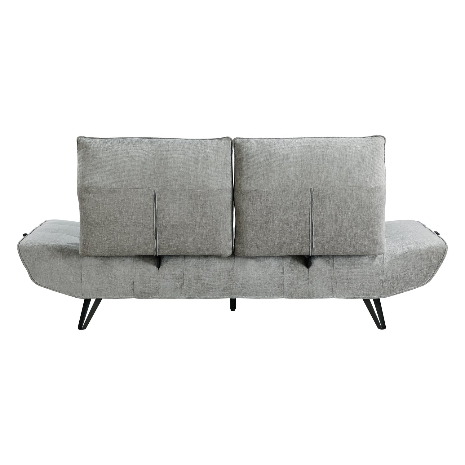 9556GRY-3PW Sofa with Power Adjustable Seat Depth and Manual Adjustable Headrests - 9556GRY-3PW