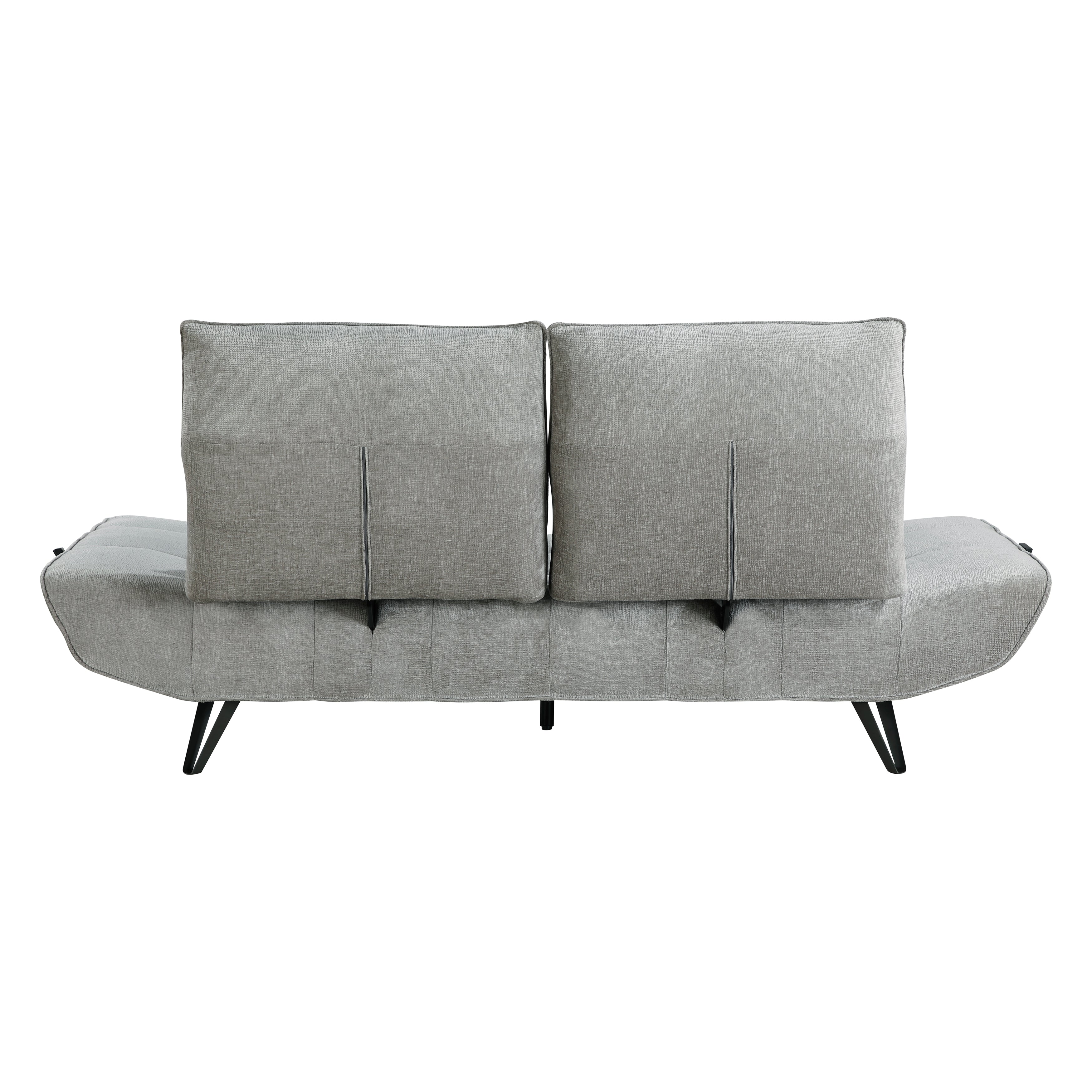 9556GRY-3PW Sofa with Power Adjustable Seat Depth and Manual Adjustable Headrests - 9556GRY-3PW