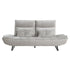 9556LGY-3PW Sofa with Power Adjustable Seat Depth and Manual Adjustable Headrests - 9556LGY-3PW