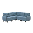 9557BUE*5SC (5)5-Piece Sectional with Storage - 9557BUE*5SC