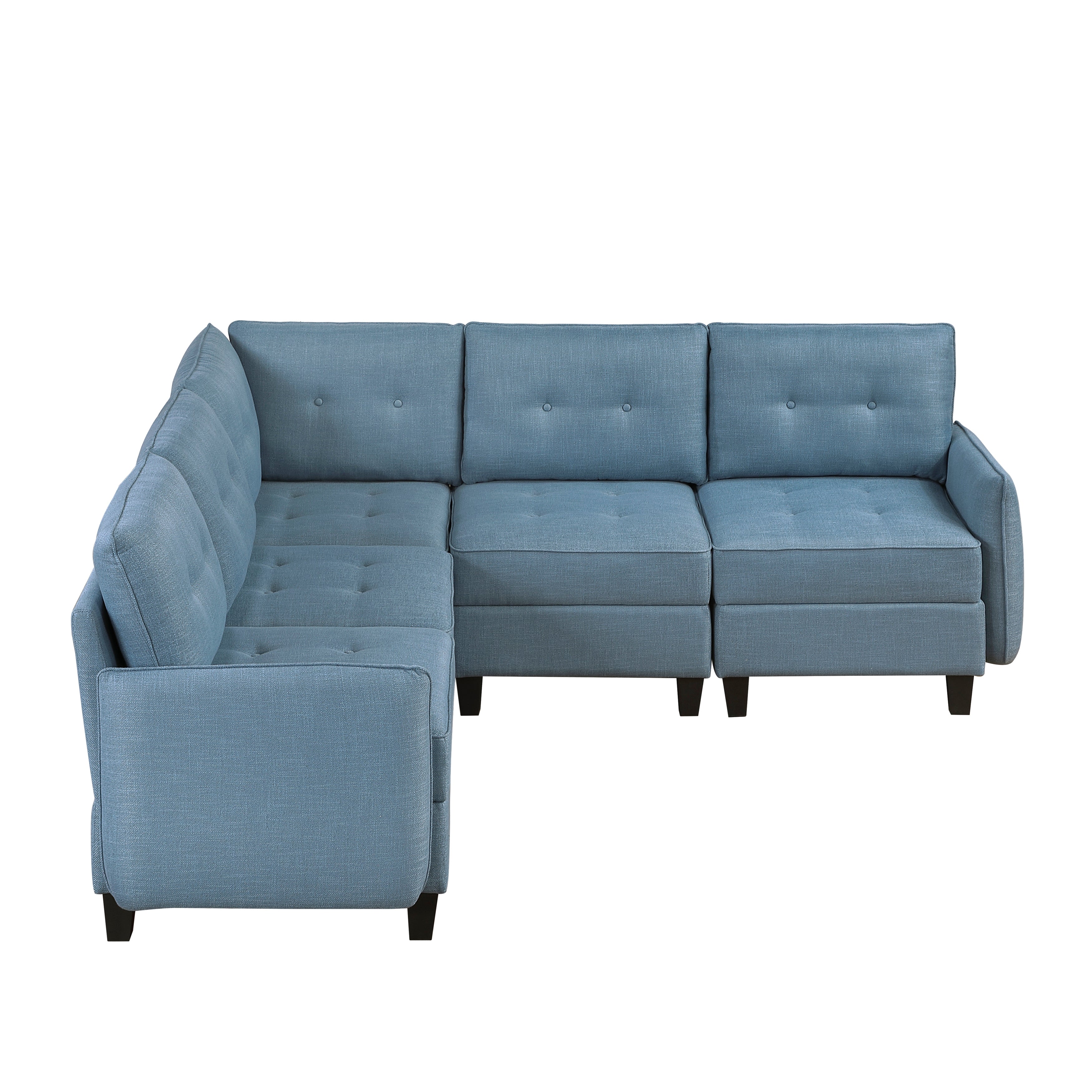 9557BUE*5SC (5)5-Piece Sectional with Storage - 9557BUE*5SC