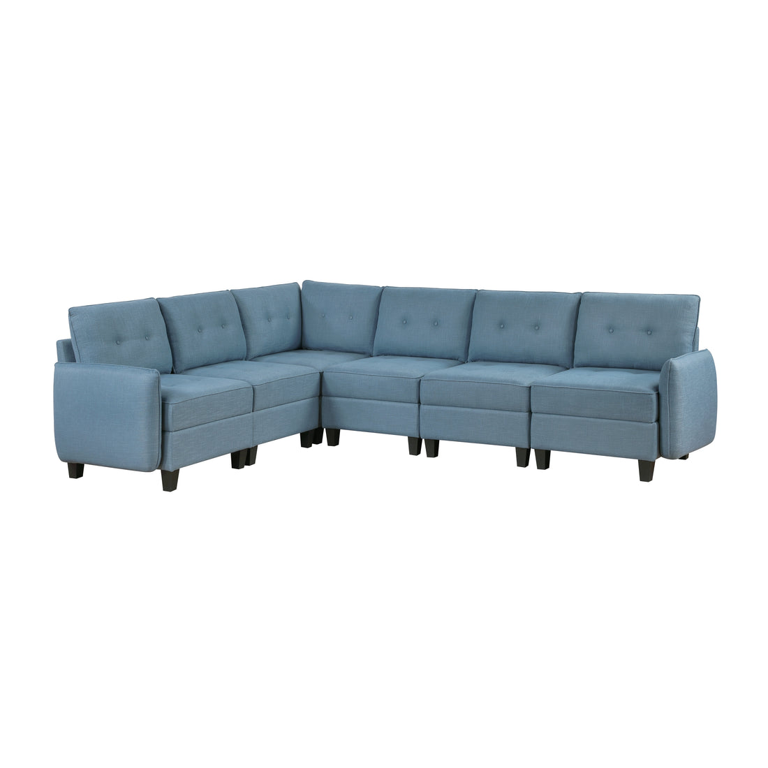 9557BUE*6SC (6)6-Piece Sectional with Storage - 9557BUE*6SC