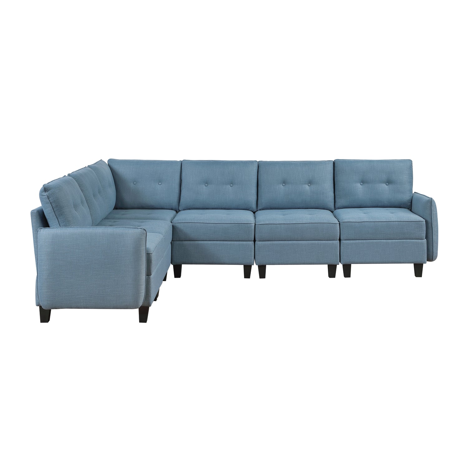 9557BUE*6SC (6)6-Piece Sectional with Storage - 9557BUE*6SC