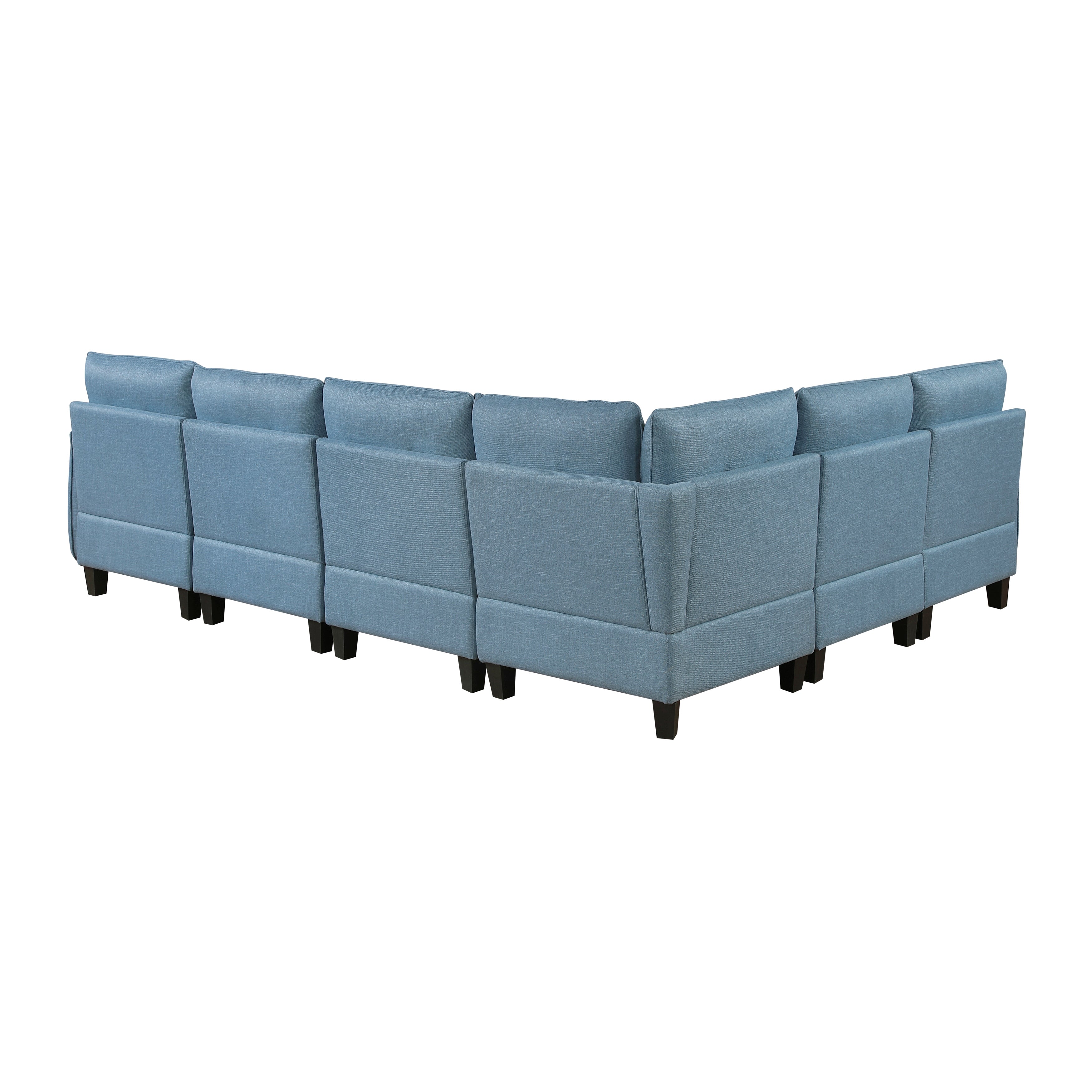 9557BUE*6SC (6)6-Piece Sectional with Storage - 9557BUE*6SC