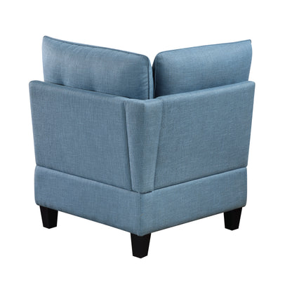 9557BUE*6SCOT (6)6-Piece Sectional with Storage and Ottoman - 9557BUE*6SCOT