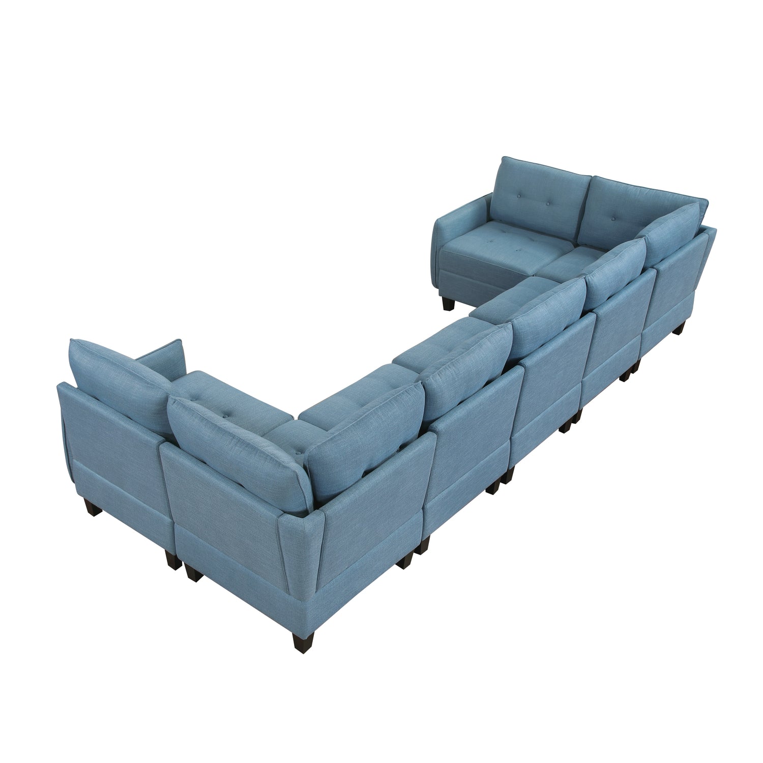 9557BUE*7SC (7)7-Piece Sectional with Storage - 9557BUE*7SC