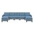 9557BUE*7SC2OT (7)7-Piece Sectional with Storage and Two Ottomans - 9557BUE*7SC2OT