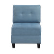 9557BUE-AC Armless Chair with Storage - 9557BUE-AC