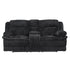 9577BK-2 Double Reclining Love Seat with Center Console - 9577BK-2