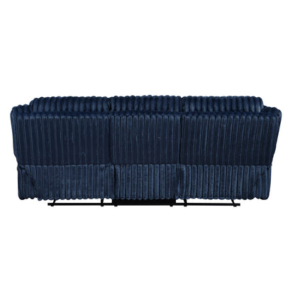 Goodland Blue Double Reclining Living Room Set from Homelegance - Luna Furniture