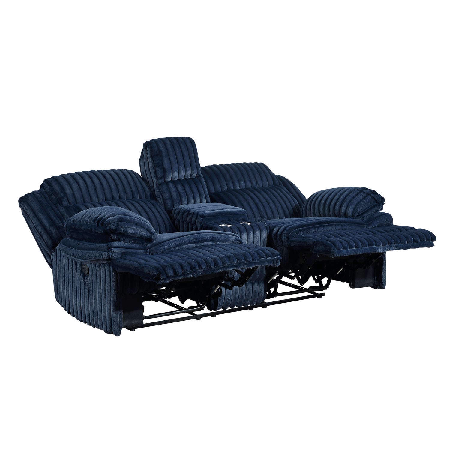9577BU*2 2pc Set: Sofa, Love - 9577BU*2