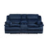 9577BU-2 Double Reclining Love Seat with Center Console - 9577BU-2