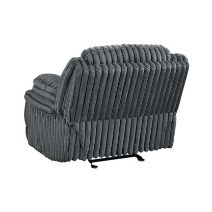 Goodland Dark Gray Double Reclining Living Room Set from Homelegance - Luna Furniture