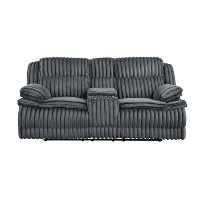9577DG*2 2pc Set: Sofa, Love - 9577DG*2