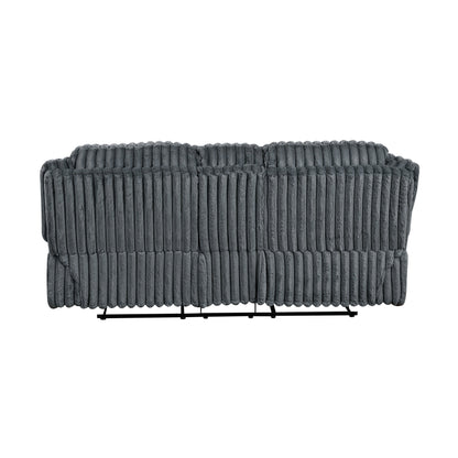 Goodland Dark Gray Double Reclining Living Room Set from Homelegance - Luna Furniture