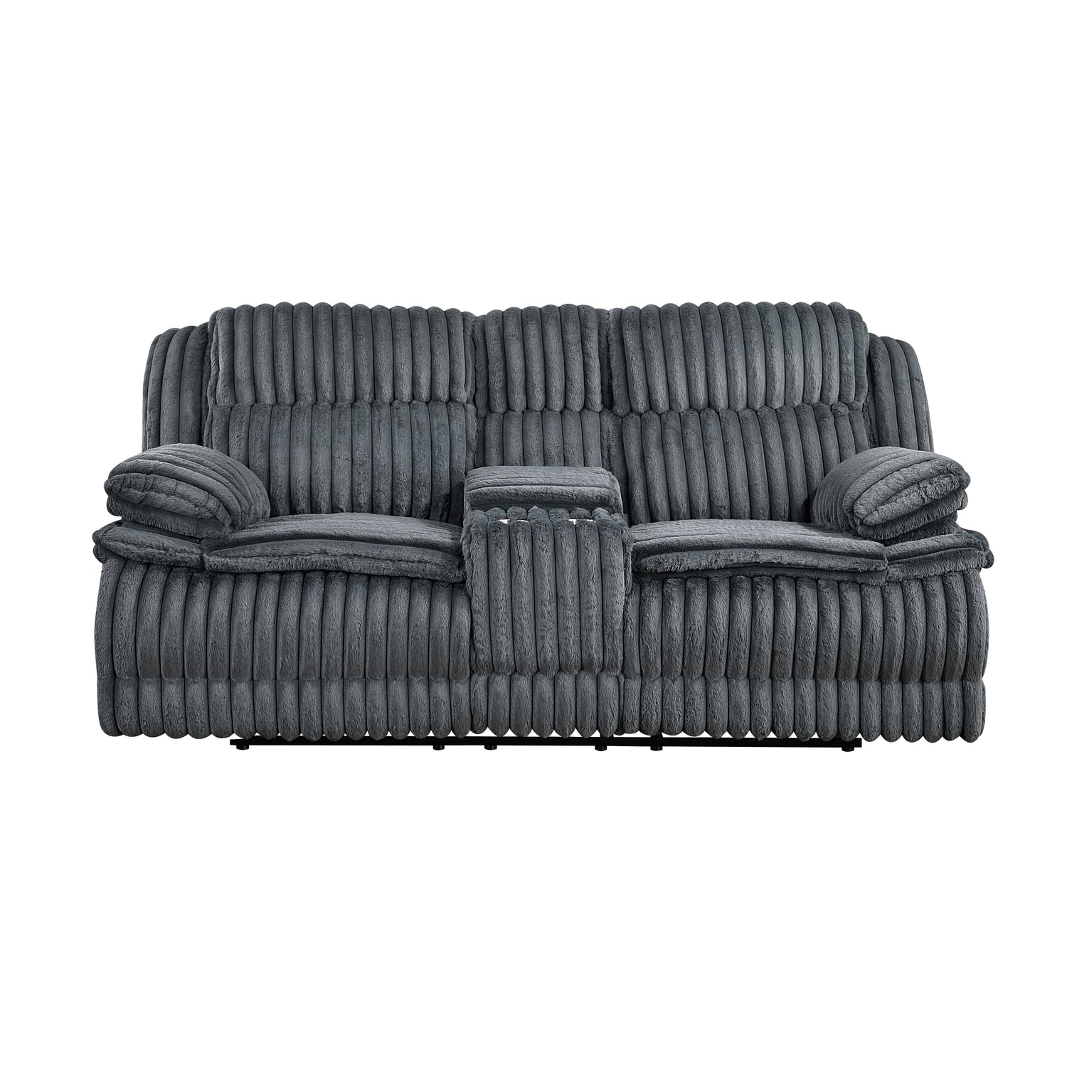 9577DG-2 Double Reclining Love Seat with Center Console - 9577DG-2