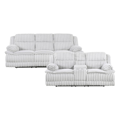9577GY*2 2pc Set: Sofa, Love - 9577GY*2