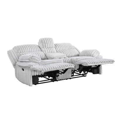 9577GY*2 2pc Set: Sofa, Love - 9577GY*2