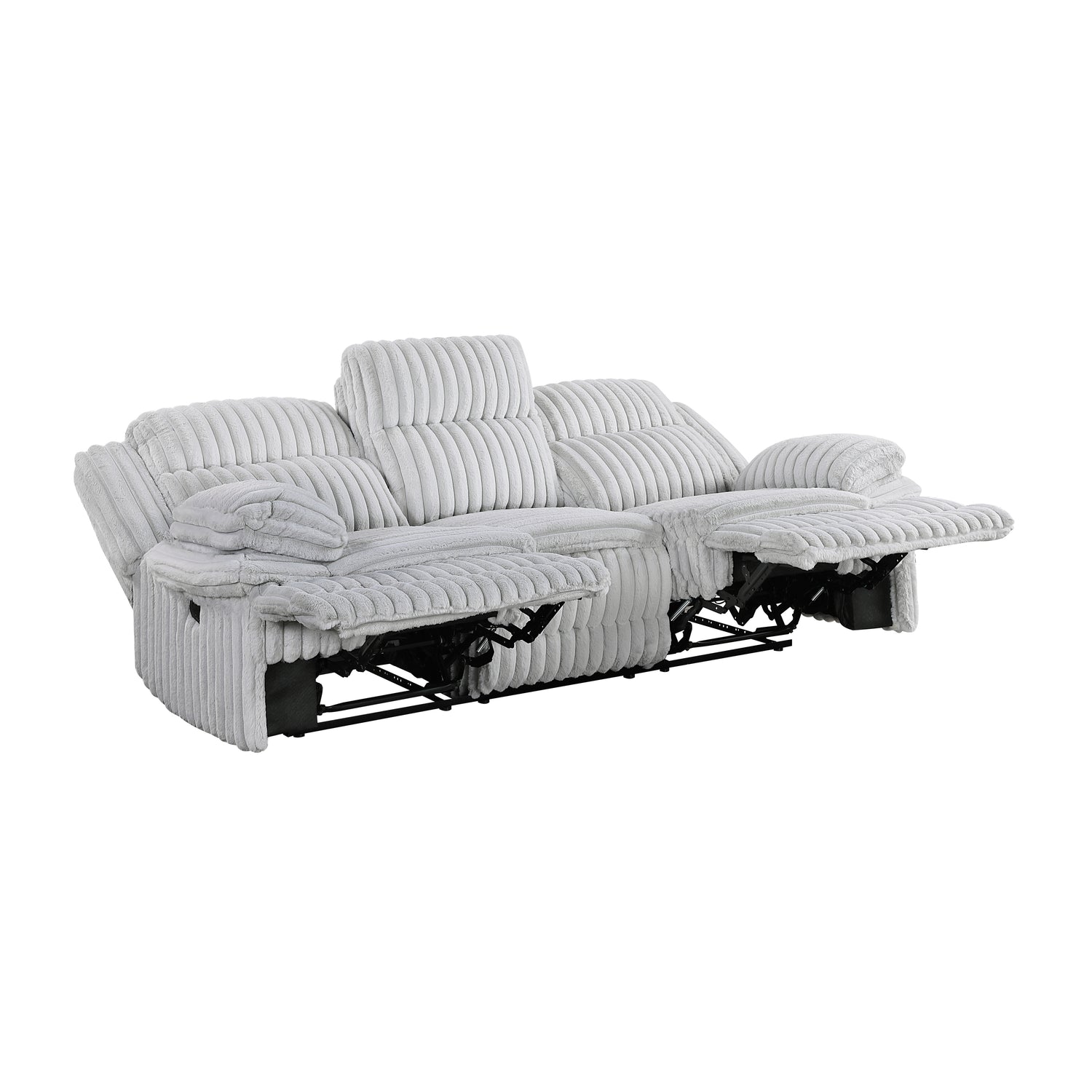 9577GY-3 Double Reclining Sofa - 9577GY-3