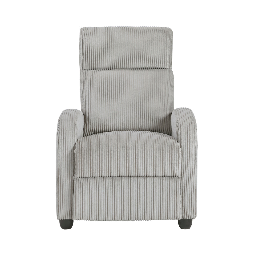 9588GRY-1PB Push Back Reclining Chair - 9588GRY-1PB