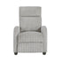 9588GRY-1PB Push Back Reclining Chair - 9588GRY-1PB