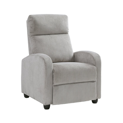 9588GRY-1PB Push Back Reclining Chair - 9588GRY-1PB