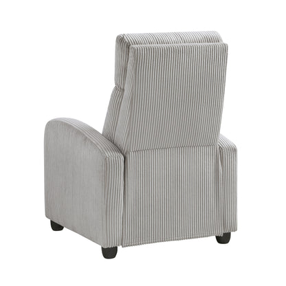 9588GRY-1PB Push Back Reclining Chair - 9588GRY-1PB