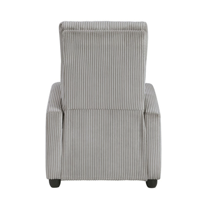 9588GRY-1PB Push Back Reclining Chair - 9588GRY-1PB