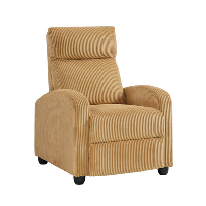 9588YLW-1PB Push Back Reclining Chair - 9588YLW-1PB