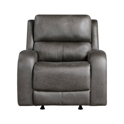 Pagosa Gray Double Reclining Living Room Set from Homelegance - Luna Furniture