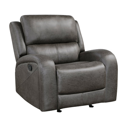 Pagosa Gray Double Reclining Living Room Set from Homelegance - Luna Furniture