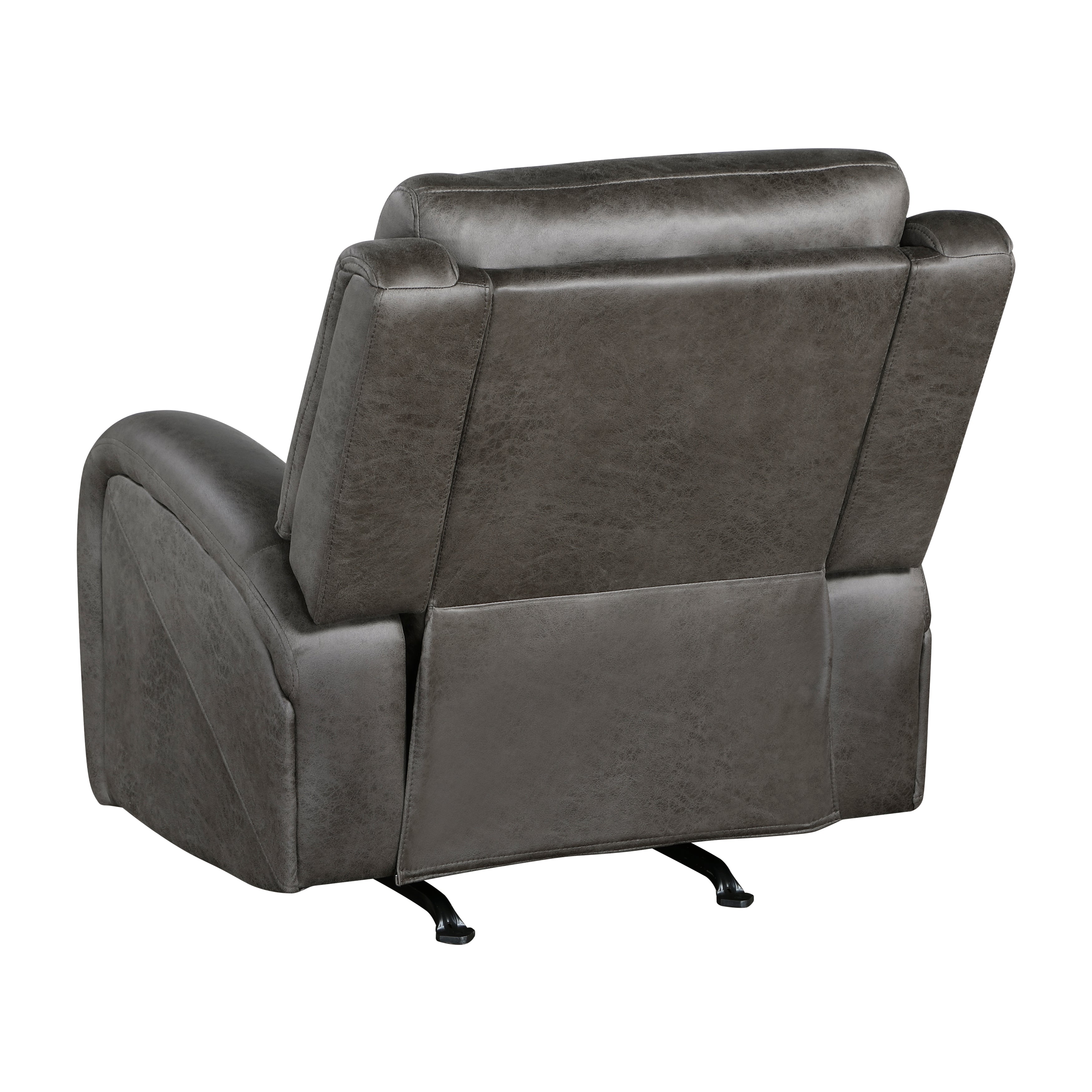 Pagosa Gray Double Reclining Living Room Set from Homelegance - Luna Furniture