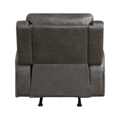 Pagosa Gray Double Reclining Living Room Set from Homelegance - Luna Furniture